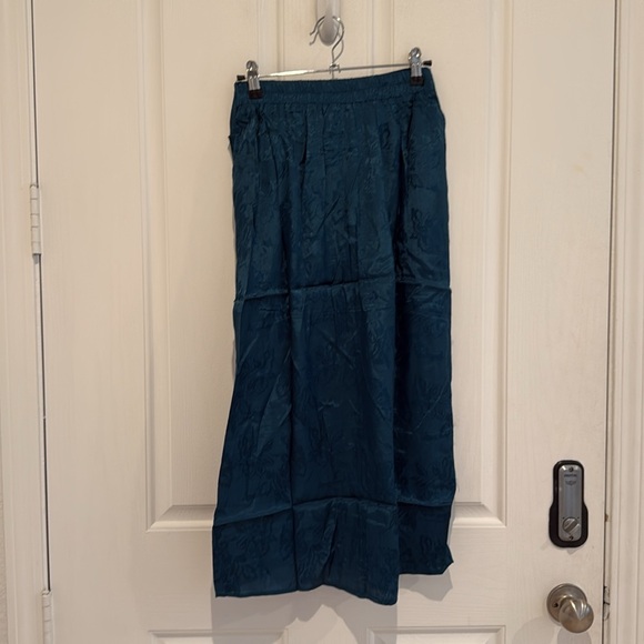 Band of the free CELENE DEEP TEAL LAYERED MIDI SKIRT - Picture 9 of 10